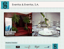 Tablet Screenshot of eventosyeventos.com